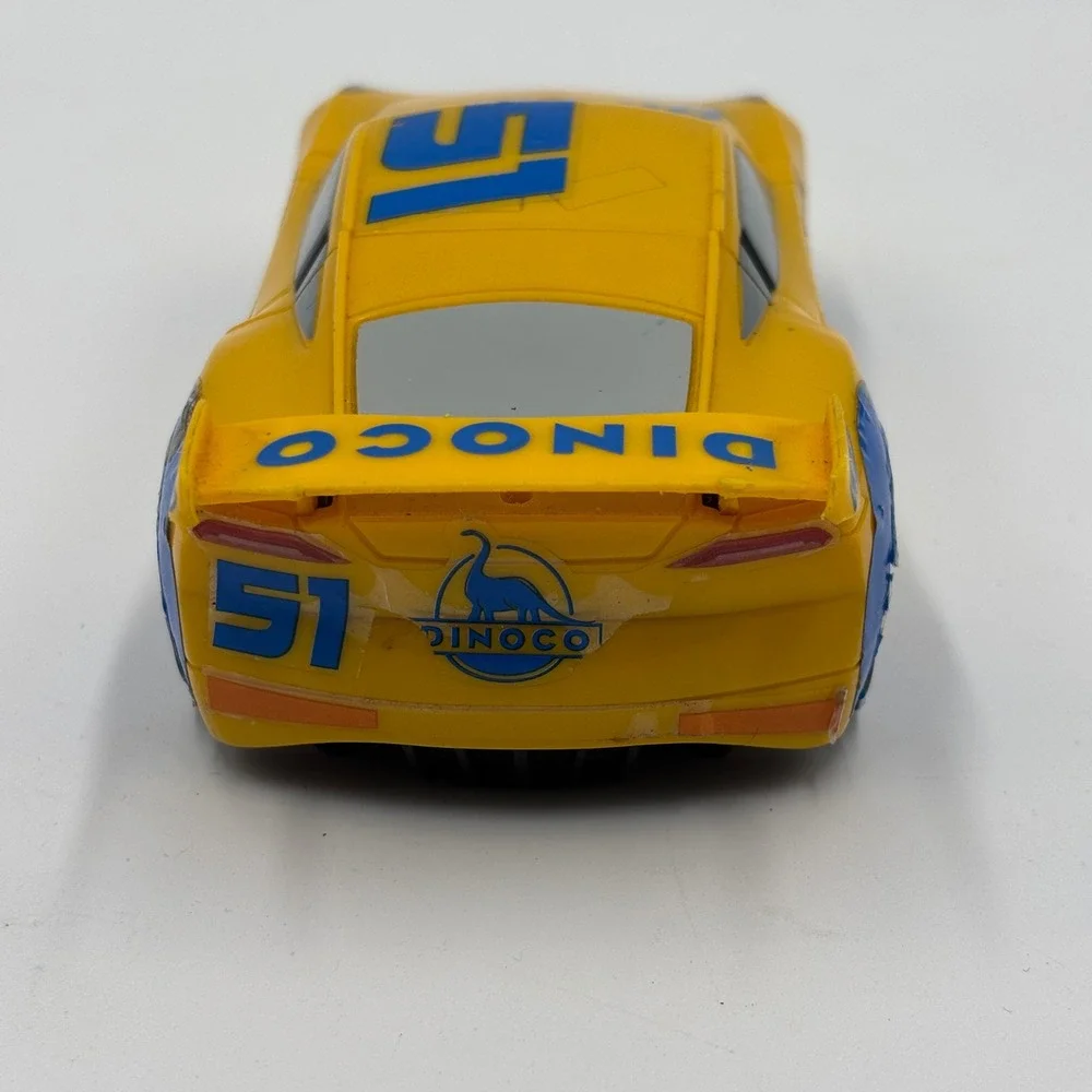 Disney Pixar Cars Race and Reck Cruz Ramirez Dinoco 51 Yellow Toy Car DYW43